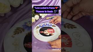 “Resin Anniversary Frame ❤️ | Best Handmade Gift Idea 🎁 #shorts”#resin photo frame # resin frame
