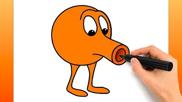 Comment Dessiner Qbert (Tutoriel De Dessin Facile)