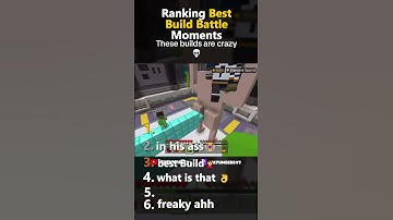 Ranking funniest Minecraft build Battle Moments! #shorts #funny #memes #minecraft #build #gaming