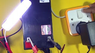 DIY Automatic backup light using 12v battery and DC LED bulb