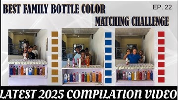 🆕 Game🚨 THE MOST INTERESTING , FUNNY & VERY ENTERTAINING FAMILY BOTTLE COLOR MATCHING CHALLENGE EVER