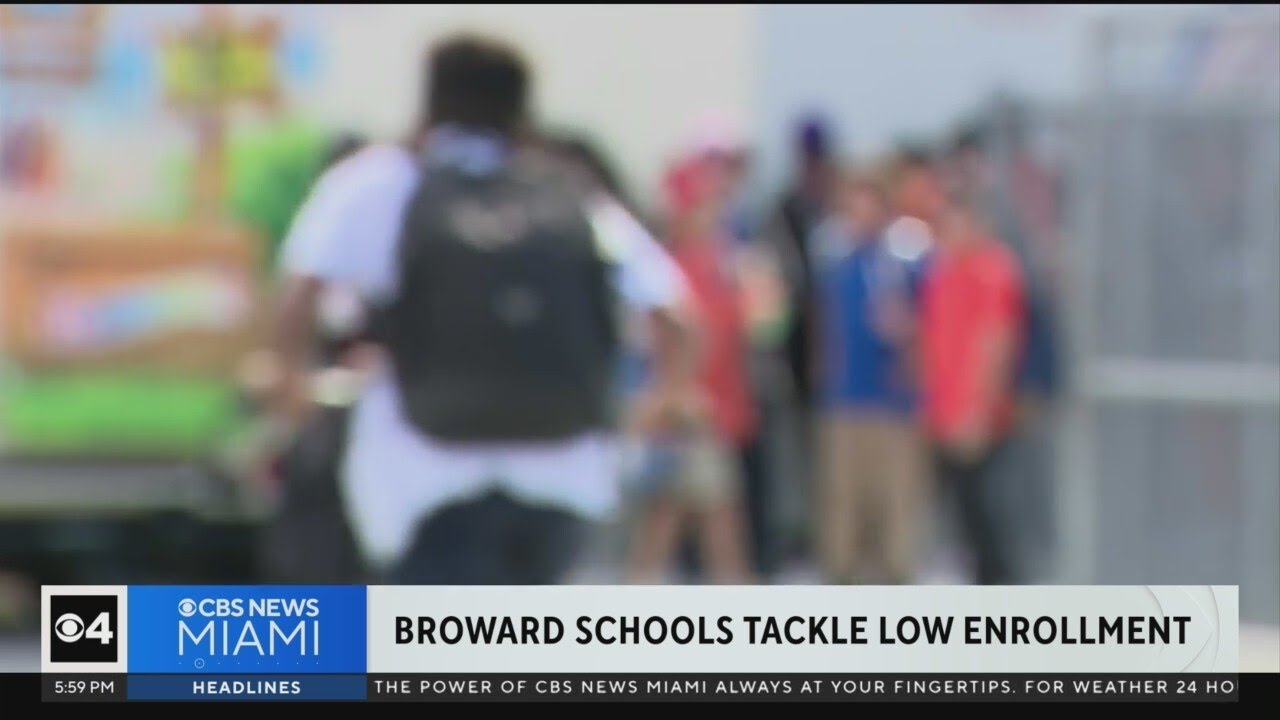 Broward Schools tackle low enrollment rates YouTube