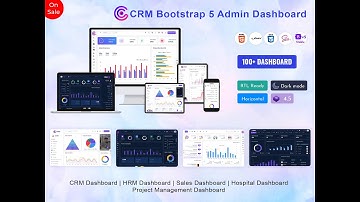 Bootstrap 5 Admin Template with Responsive Dashboard UI Kit- CRMi