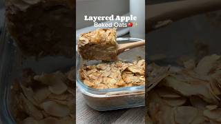 Easy Recipe🍎✨Layered Apple Baked Oats