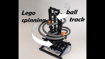 Lego spinning ball track