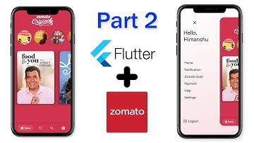 Flutter Zomato App UI Code Tutorial  - Part 2  #flutter