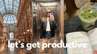 GET PRODUCTIVE WITH ME: *realistic* getting out of a slump, getting back into a routine & self care