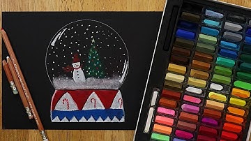 How to Draw a Snow Globe - Easy Step by Step Tutorial
