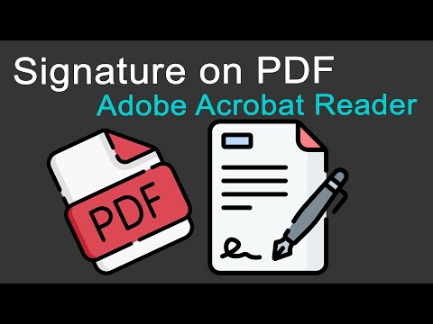 สอน การเพิ่มลายเซ็นใน PDF ด้วย Adobe Acrobat Reader | signature on pdf