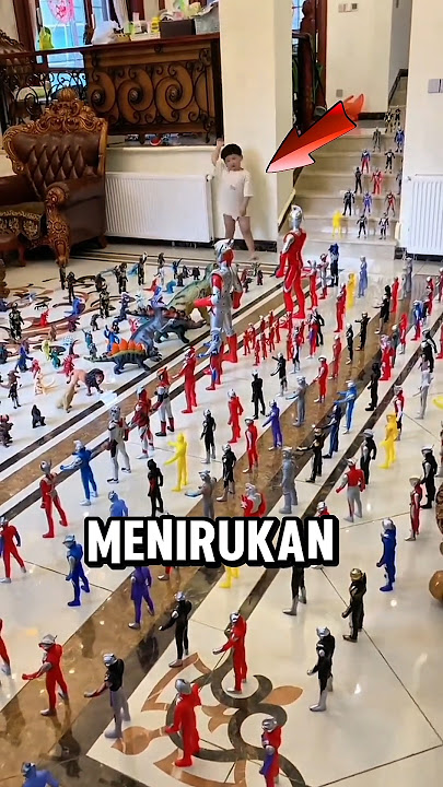 Ultraman Adalah Hidupku: Aksi Bocah Pahlawan dengan Koleksi Fantastis‼️⁉️💥😍🥰#shorts