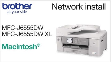 Install MFCJ6555DW or MFCJ6555DWW XL on a wired network - Macintosh