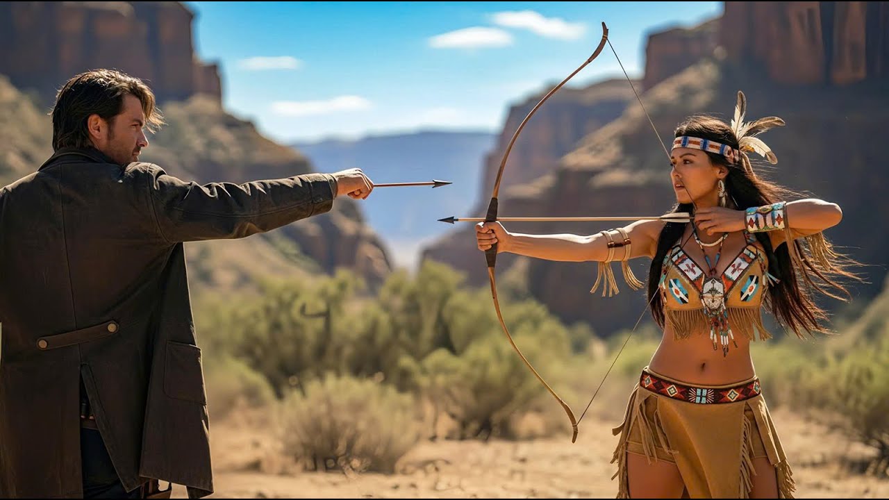 El ganadero atrapó la flecha de una apache en el aire y, por tradición, ella debe casarse con él.