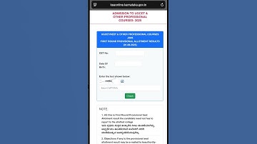 KCET Counselling 2025: Round 1 provisional seat allotment out. cutoff  tool details in description