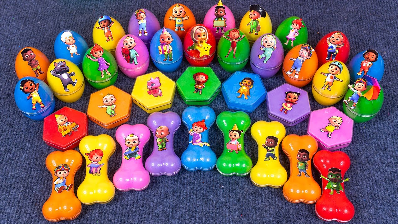 Pinkfong Slime Moments 💖 Mixing Color with Jeni, Hogi, and Bebefinn Satisfying Slime