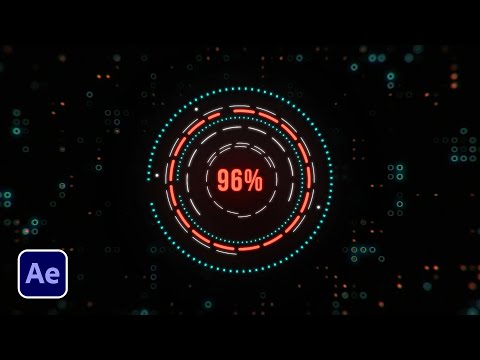 Create HiTech Elements with Numbers in After Effects | Tutorial