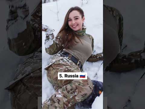 😍 Top 10 Countries With Most Beautiful Female Soldier ✨🔥#top10ner #top10 #shorts