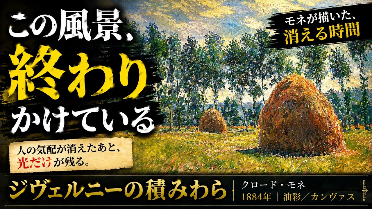 美術品鑑賞第162回【ジヴェルニーの積みわら】クロード・モネーポーラ