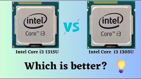 Tiny Upgrade, HUGE Difference? Unveiling i3 1305U vs 1315U!