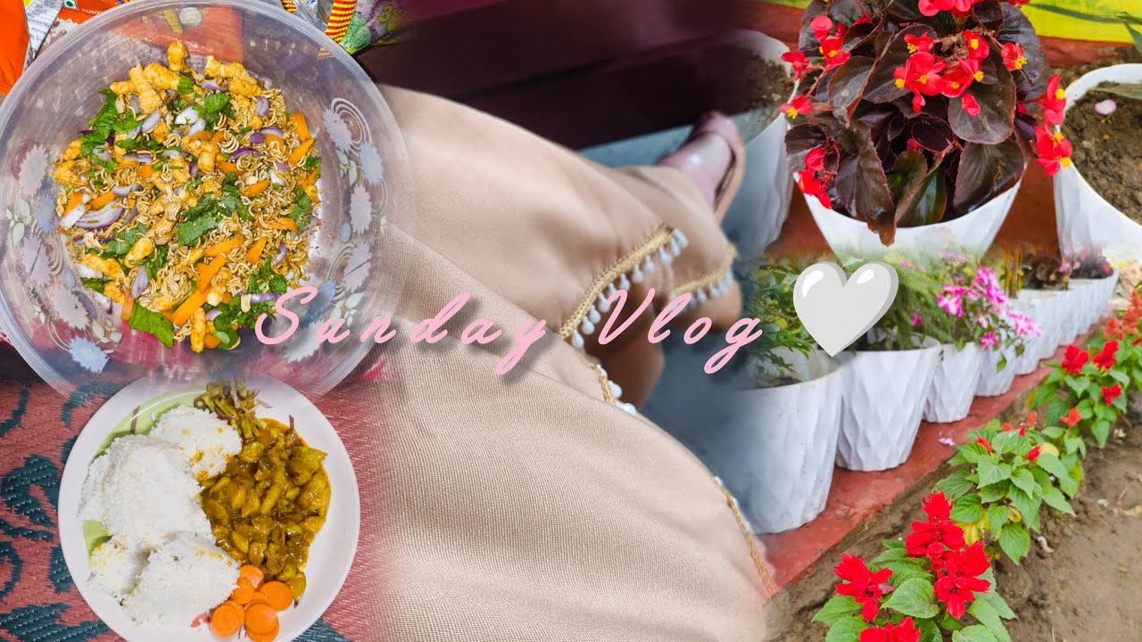 🌷Sunday vibes#Pork recipe 🤤 Beautiful flowers#Vlog😇