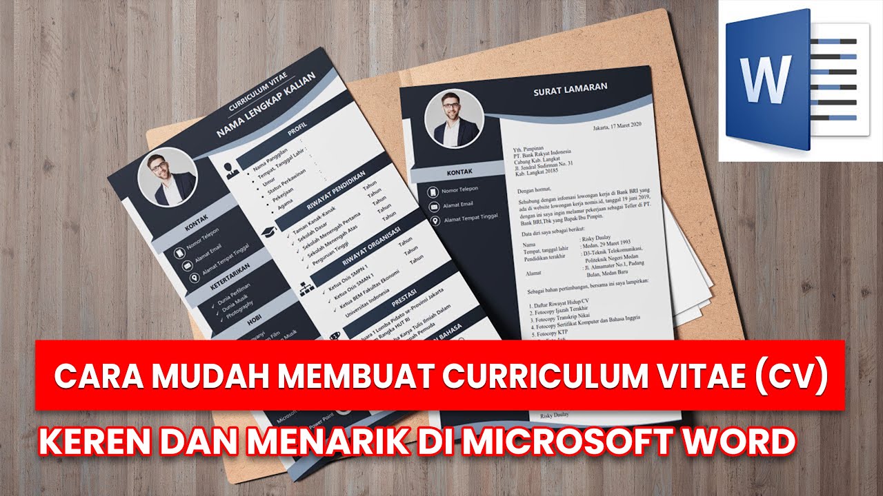 Cara Mudah Membuat Curriculum Vitae (CV) Keren dan Menarik di Microsoft