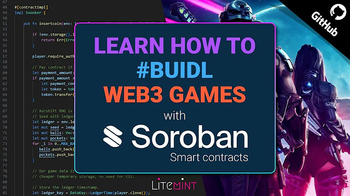 Learn how to #BUIDL Web3 Games with Soroban smart contracts on Stellar #NFTs #Gaming