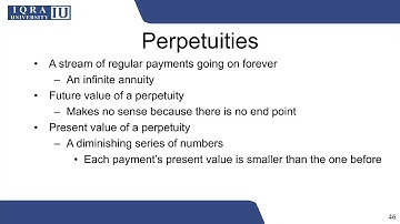 TVM 14: Perpetuity