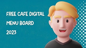 Free cafe digital menu board 2023