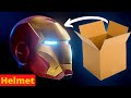 How to make iron man helmet from cardboard