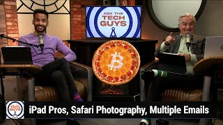 Bitcoin Pizza - iPad Pros, Safari Photography, Multiple Emails
