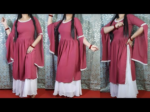 A LINE FLAIR WALI KURTI / GHER DAR KURTI SIRF 2 METER KAPADE SE - YouTube