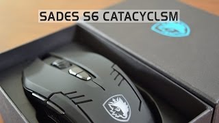 Black Sades S6 Cataclysm USB PC Gaming Mouse with LED Lights