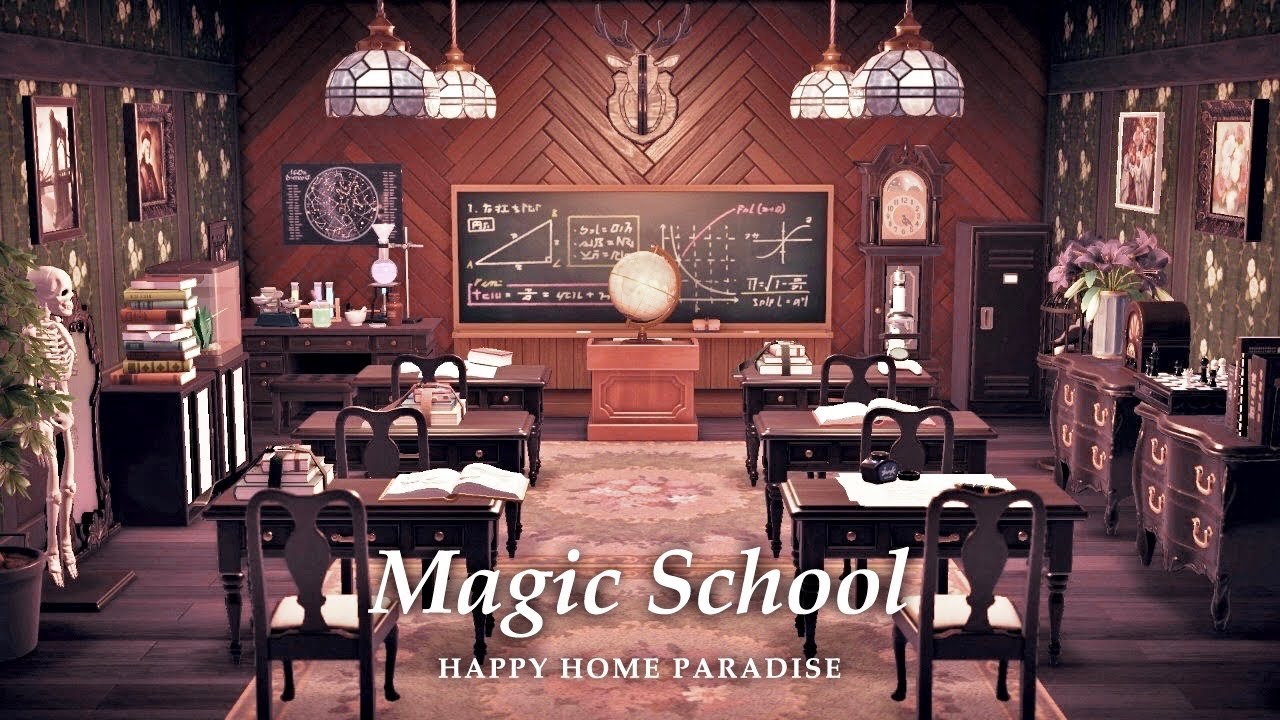 Acnh Build A Magic School Happy Home Paradise Animal Crossing New Horizons Youtube