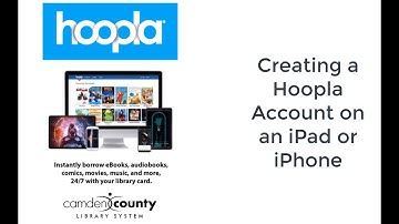 Creating a Hoopla Account on your Ipad or iPhone