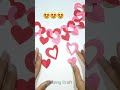 Paper heart craft ideas  diy paper heart garland  cute paper craft ideas shorts viral diy