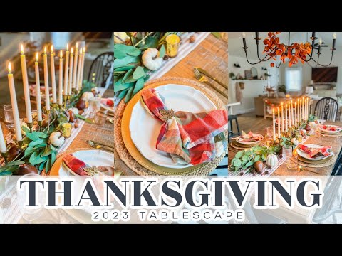 Video: *NEW* 2023 THANKSGIVING TABLESCAPE // COZY THANKSGIVING DECOR // CHARLOTTE GROVE FARMHOUSE