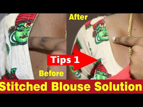 stitched blouse shoulder loose problem falling solution [Tips 1]