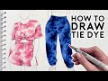HOW TO DRAW TIE DYE | Drawing Tutorial