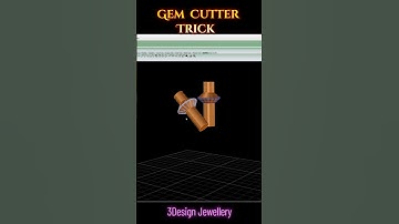 ||🔷Gem Cutter Easy Trick🔷|| #3designjewellery  #caddesignjewellery #matrix 9