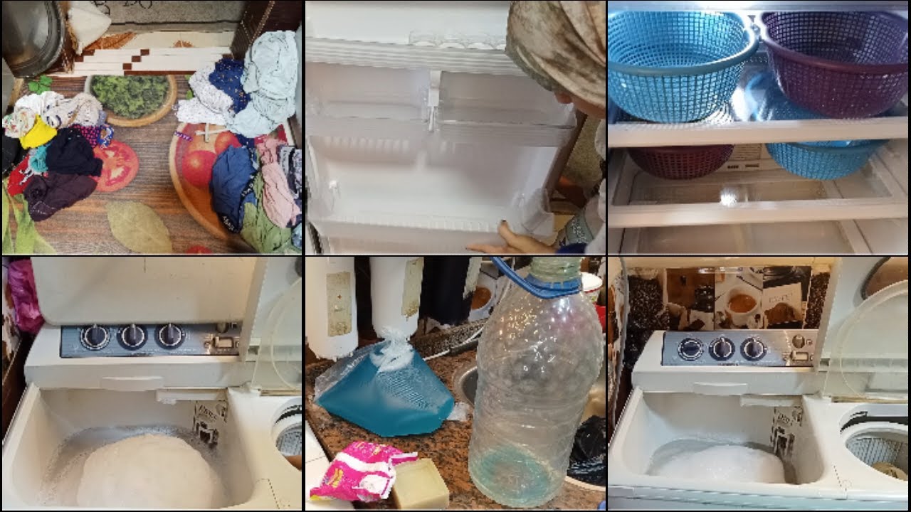 النظافه مش كلام النظافه افعال💪خليكي ست واعيه وقدالمسؤوليه  هو ده يومي يوم الغسيل بغساله العاديه 🤦