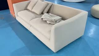 Why choose linen fabric sofa? Washable cover, breathable and comfortable-Kabasa 3 seater livingroom