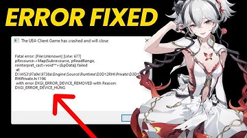 DXGI_ERROR_DEVICE_HUNG Crash Fix in Wuthering Waves - Fatal Error After Update [SOLVED]