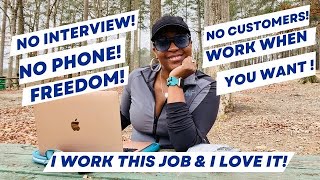 🙌🏾 YOU WON'T BE TIED DOWN! NO INTERVIEW NEEDED! EASY NO PHONE PART TIME WORK FROM HOME JOBS 2024