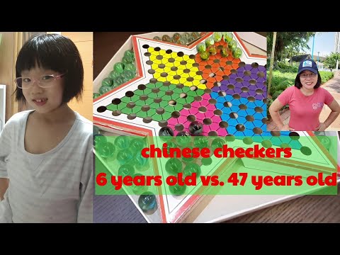 panuorin paano maglaro ng chinese checkers/ 6 years old vs 47y/o