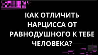 картинка: КАК ОТЛИЧИТЬ НАРЦИССА ОТ РАВНОДУШНОГО К ТЕБЕ ЧЕЛОВЕКА?