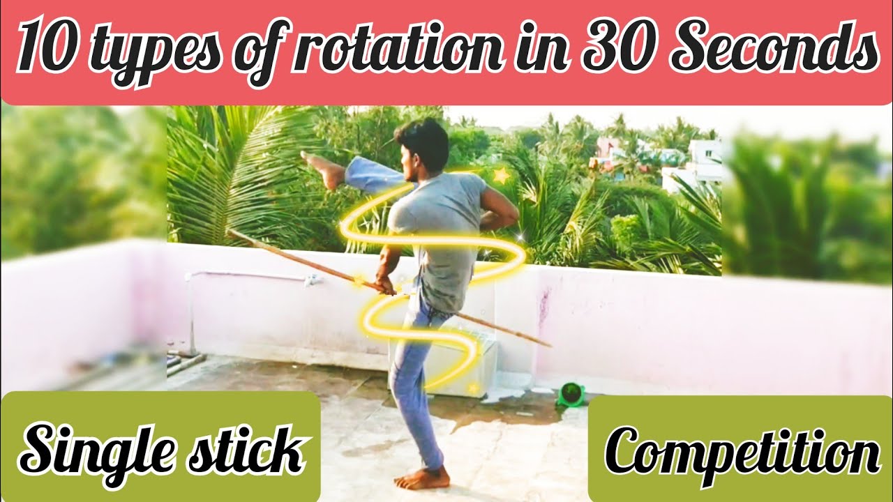 Individual Flowtrick Singlestick spinning techniques for competition