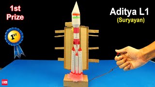 Aditya L1 (Suryayan) working model | Chandrayaan project for school | rocket model science project by Beginner Life 1,959 views 1 month ago 5 minutes, 44 seconds