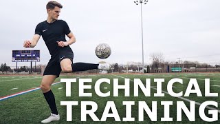 Full Individual Technical Training Session | Technical Drills and Aztec Match Ball Play Test