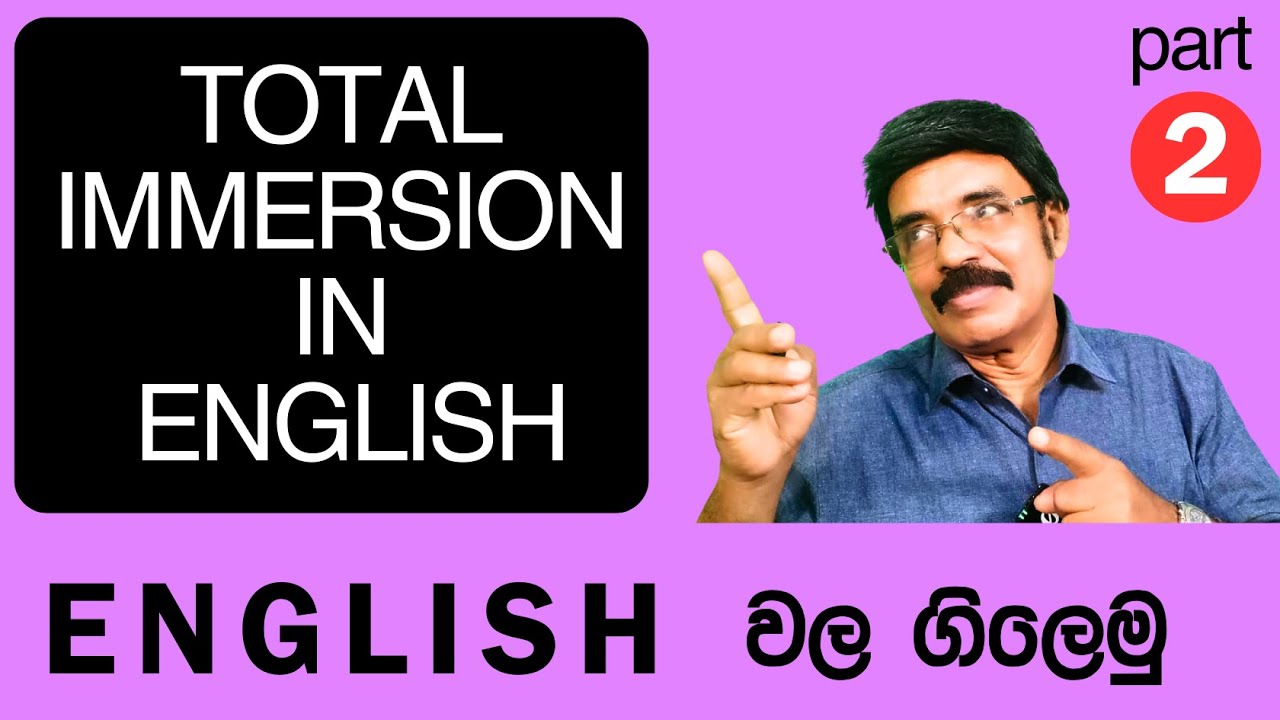 TOTAL IMMERSION IN ENGLISH TO IMPROVE THE SPOKEN PART OF IT - part 2 ...