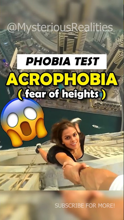ACROPHOBIA: DO YOU HAVE IT? #shorts #scary #phobia #fear #test #subscribe