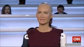 CNN Live Interview with Humanoid Robot Sophia and David Hanson Jr.